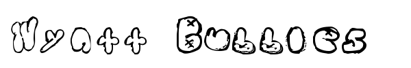 Wyatt Bubbles font preview